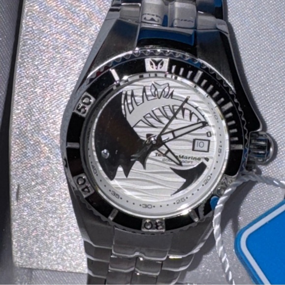 TechnoMarine Cruise Sport Shark Dial Watch TM-115199 | Swiss|Box+xtra Links